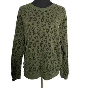 Z Supply Pullover Sweatshirt Medium Green